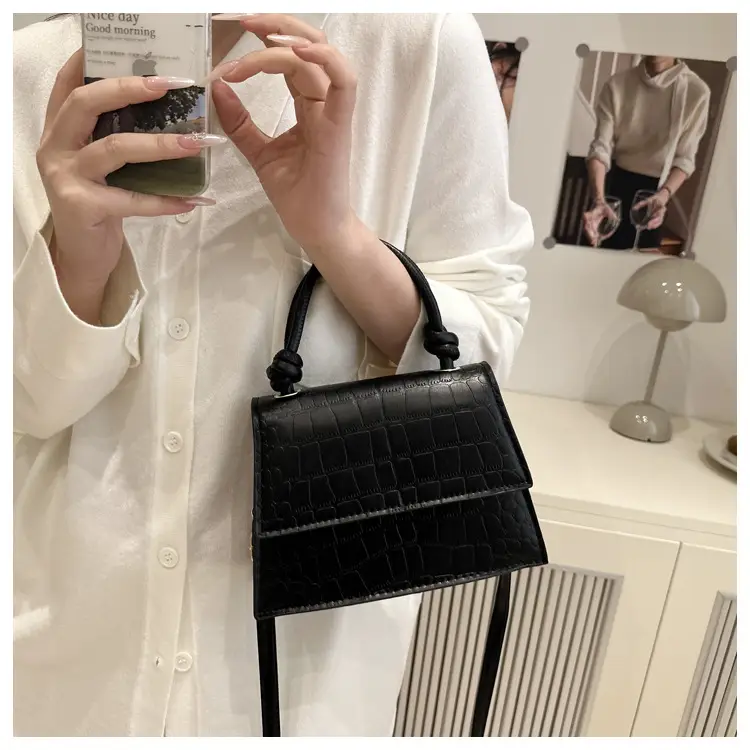 Women's 2025 Pure Color Square Handbag Niche Design — feature 10