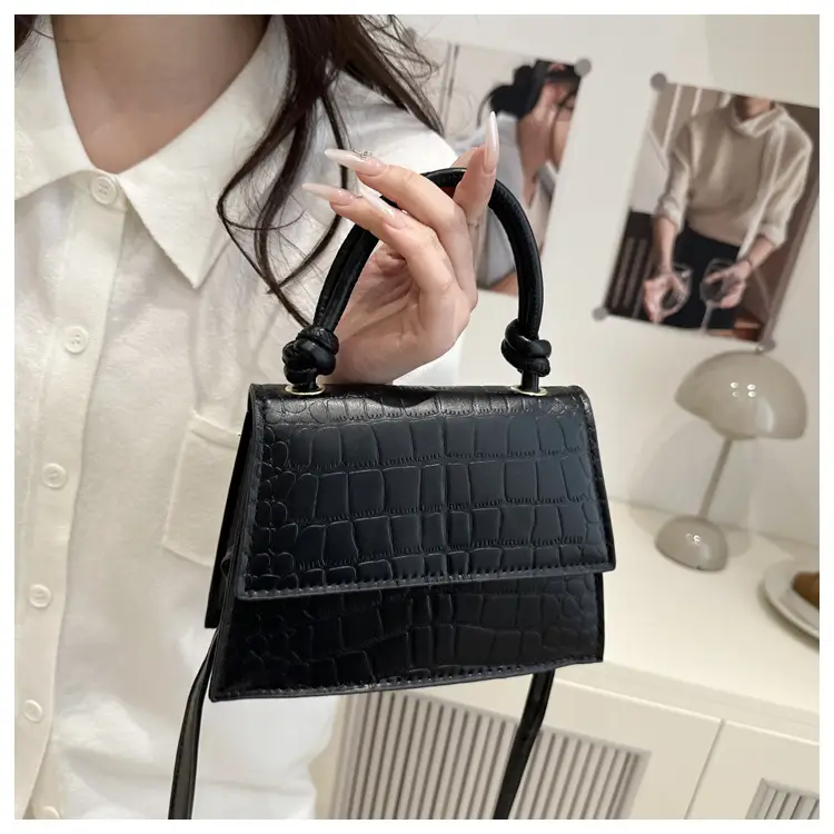 Women's 2025 Pure Color Square Handbag Niche Design — feature 11