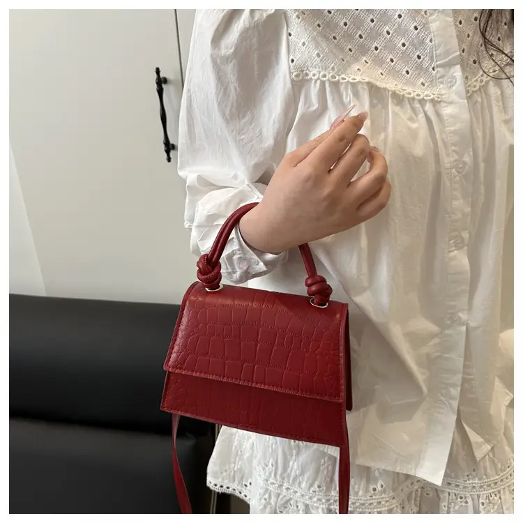 Women's 2025 Pure Color Square Handbag Niche Design — feature 16