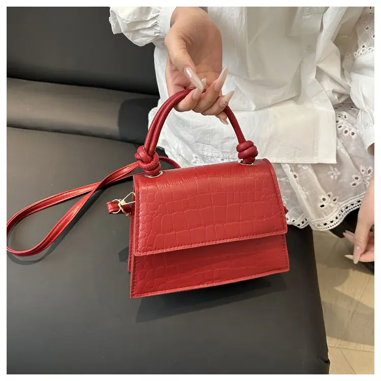 Women's 2025 Pure Color Square Handbag Niche Design — feature 17