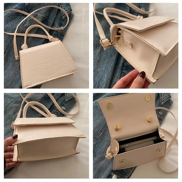 Women's 2025 Pure Color Square Handbag Niche Design — feature 8