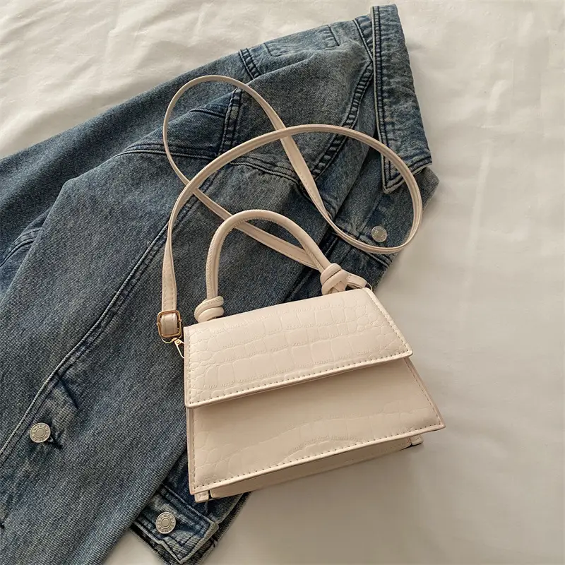 Women's 2025 Pure Color Square Handbag Niche Design - Image 2
