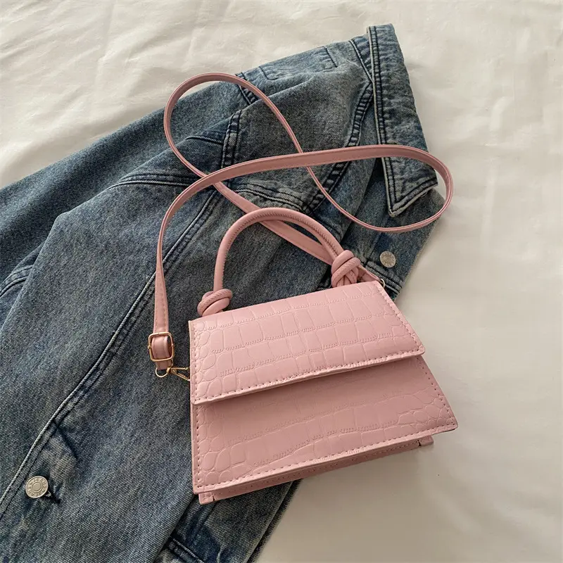 Women's 2025 Pure Color Square Handbag Niche Design - Image 3