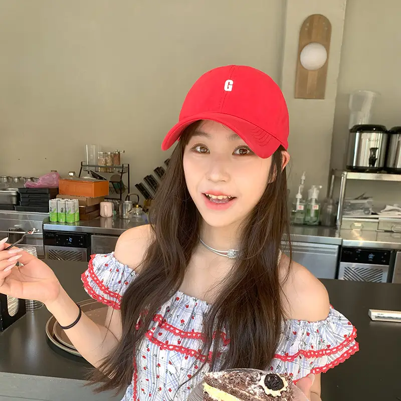 Women's Black Lettered Baseball Cap with Soft Top - Image 14