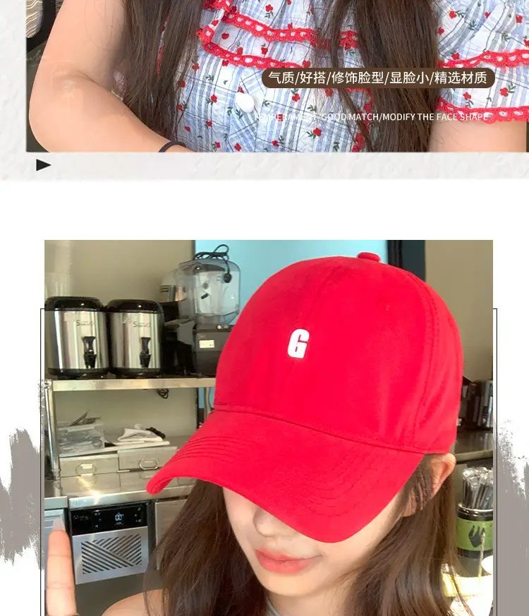 Women's Black Lettered Baseball Cap with Soft Top — feature 5