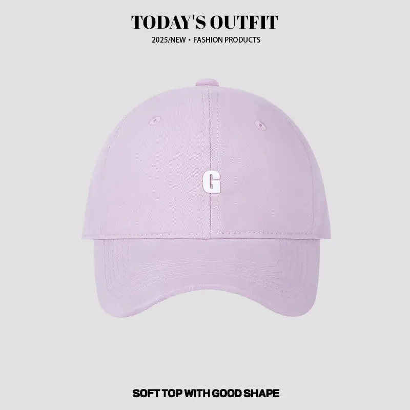 Women's Black Lettered Baseball Cap with Soft Top - Image 2