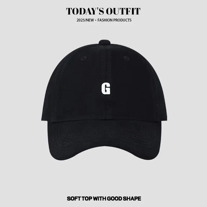 Women's Black Lettered Baseball Cap with Soft Top - Image 6