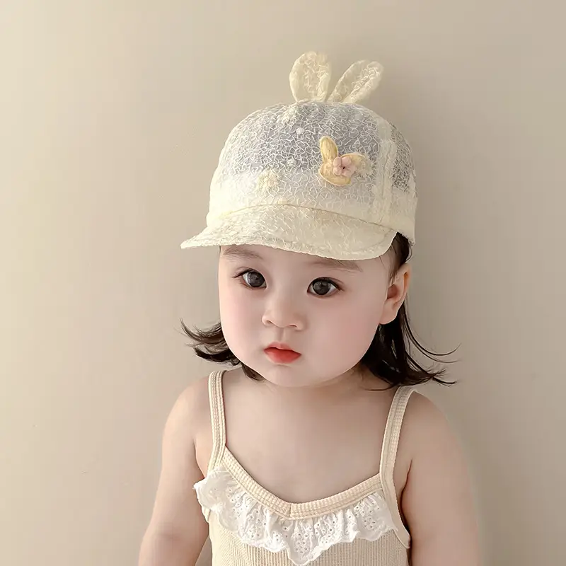 Sweet Baby Bunny Cap Summer Hats - Image 6