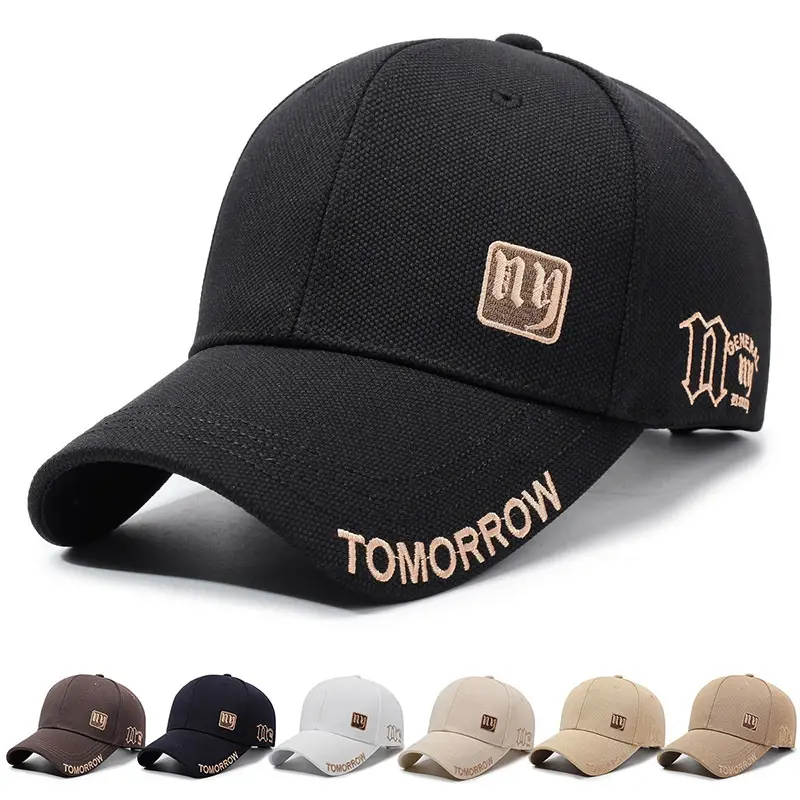 Men's Black Embroidered Baseball Cap TOMORROW - Image 9