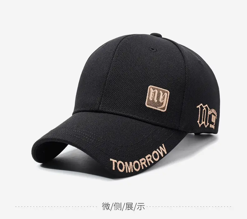 Men's Black Embroidered Baseball Cap TOMORROW — feature 10