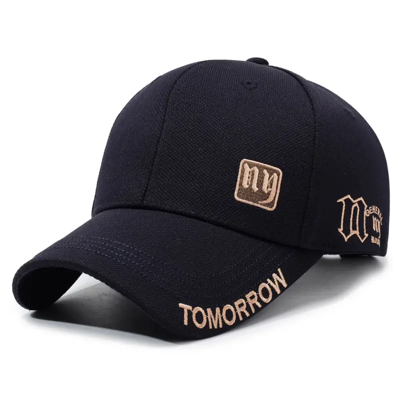 Men's Black Embroidered Baseball Cap TOMORROW - Image 3