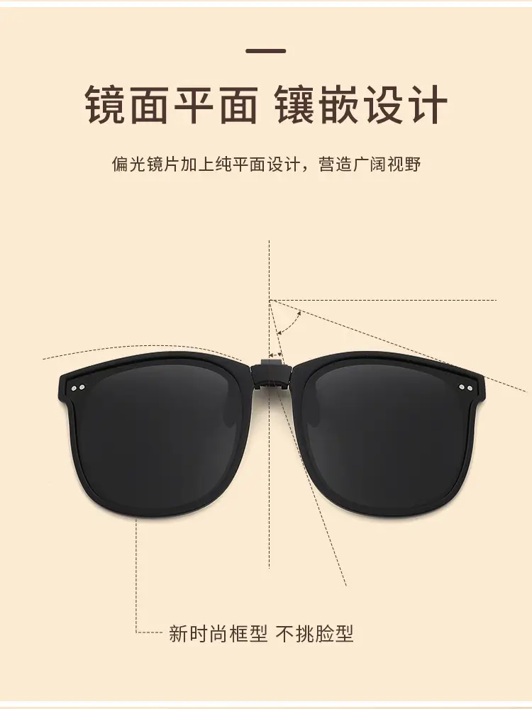 Clip-On Polarized Sunglasses for Men Women Myopia β feature 5