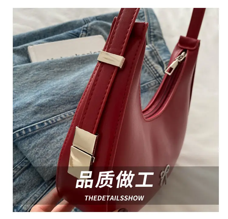 Red Textured Crossbody Bag for Women 2025 — feature 5