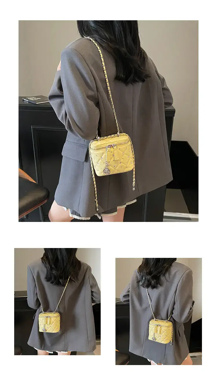 Studded Mini Crossbody Bag with Chain Strap — feature 12