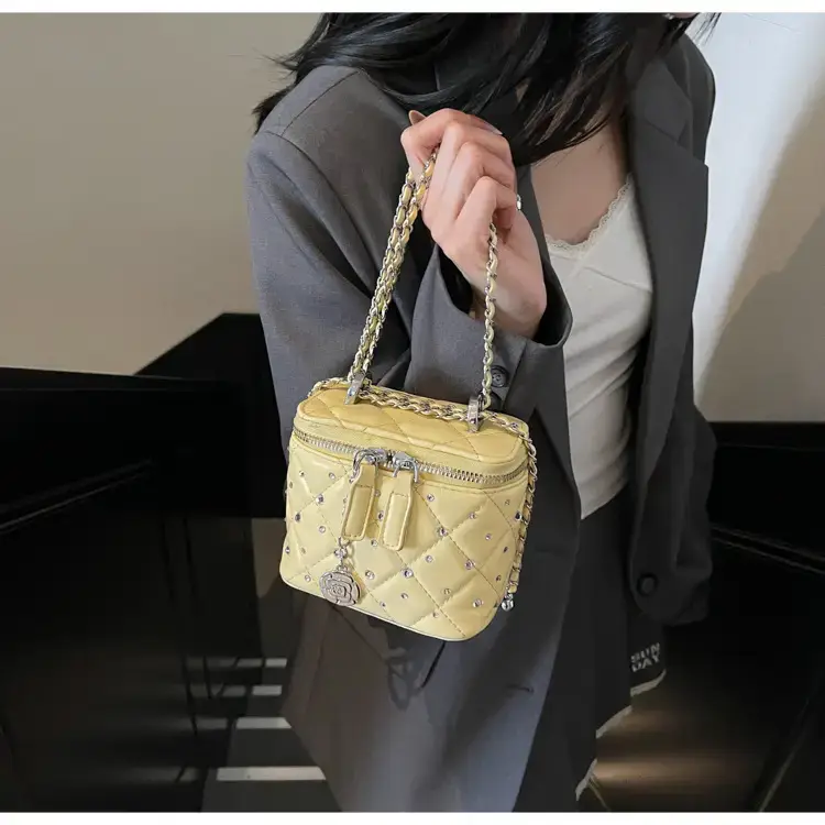 Studded Mini Crossbody Bag with Chain Strap — feature 21