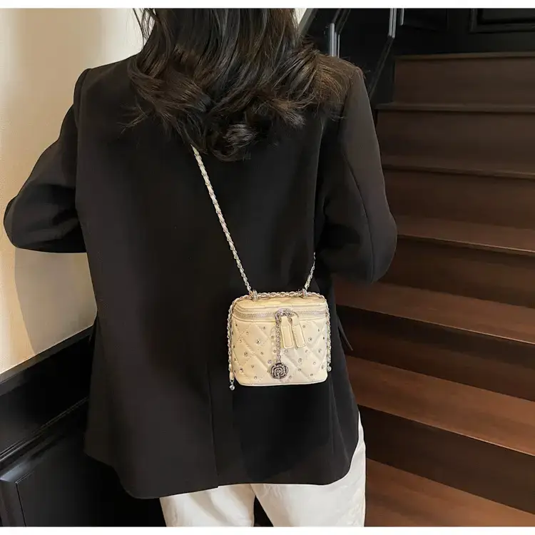 Studded Mini Crossbody Bag with Chain Strap — feature 27