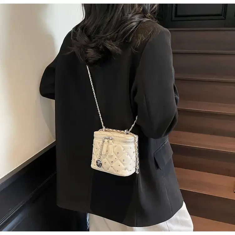 Studded Mini Crossbody Bag with Chain Strap — feature 28