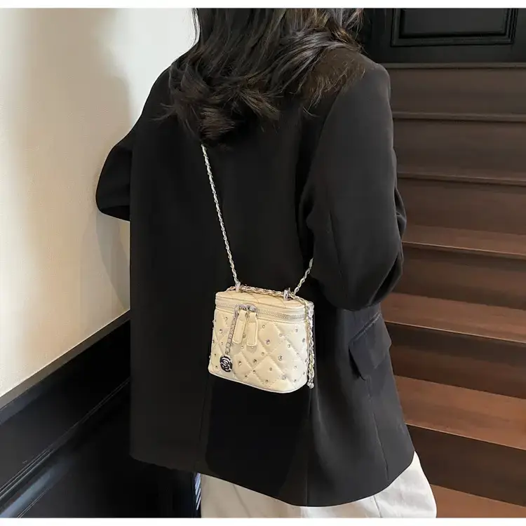 Studded Mini Crossbody Bag with Chain Strap — feature 29