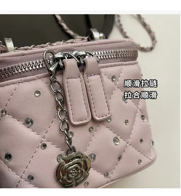 Studded Mini Crossbody Bag with Chain Strap — feature 5