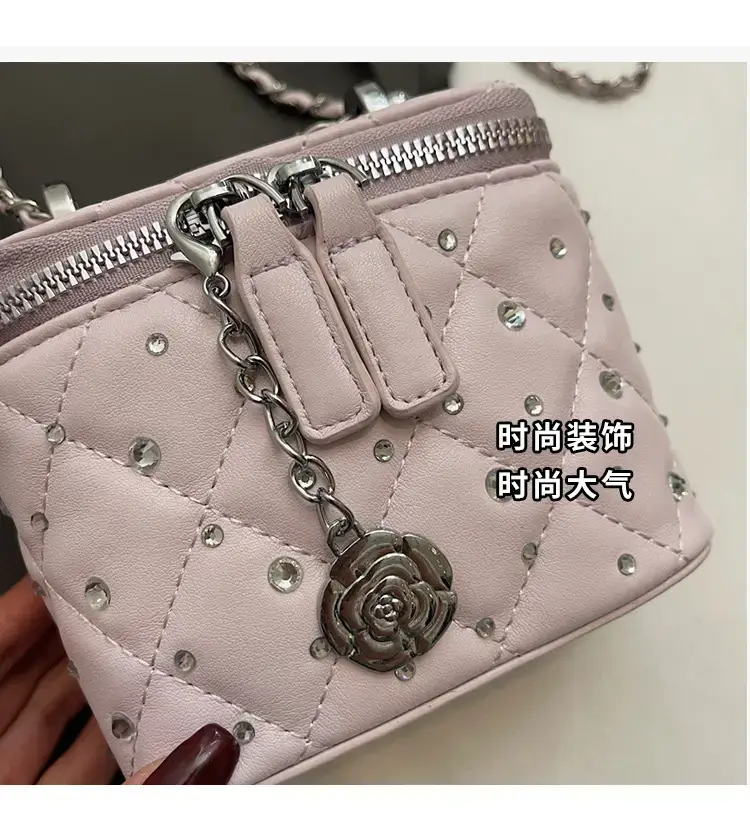 Studded Mini Crossbody Bag with Chain Strap — feature 7
