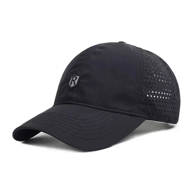 Men's Blue Mesh Big Head Cap with Perforation - Image 5