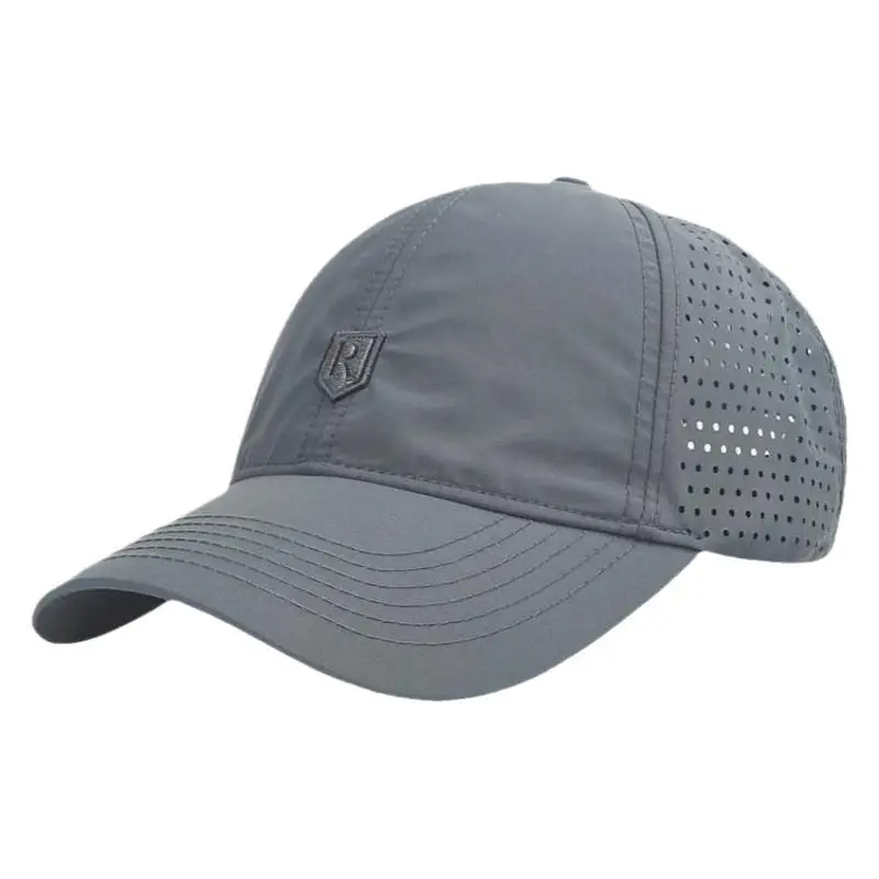 Men's Blue Mesh Big Head Cap with Perforation - Image 9