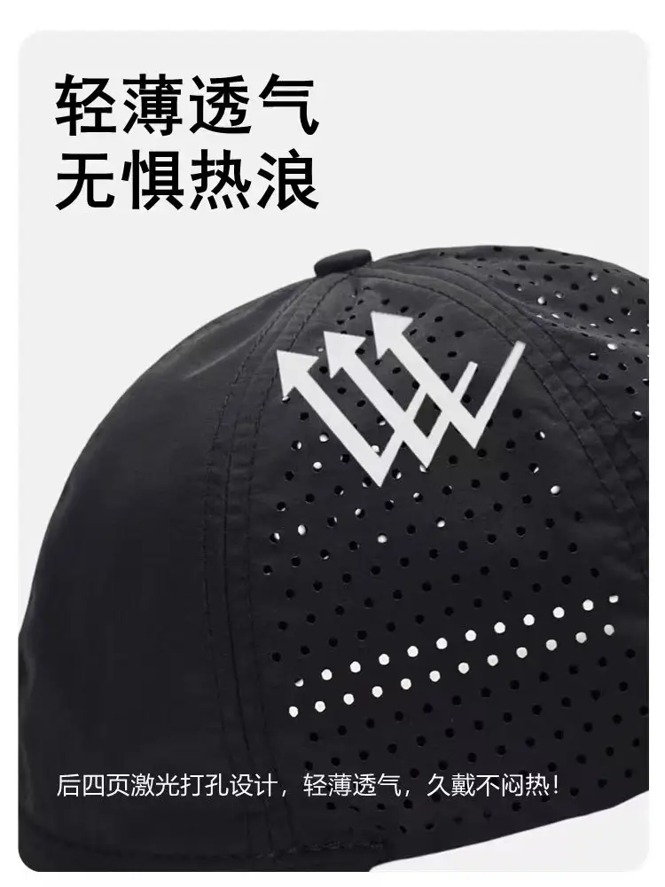 Men's Blue Mesh Big Head Cap with Perforation — feature 9