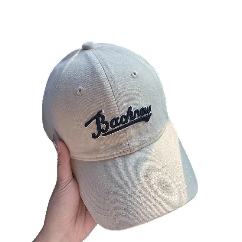 2025 Korean-style Red Baseball Cap with "Backing" Embroidery - Image 14