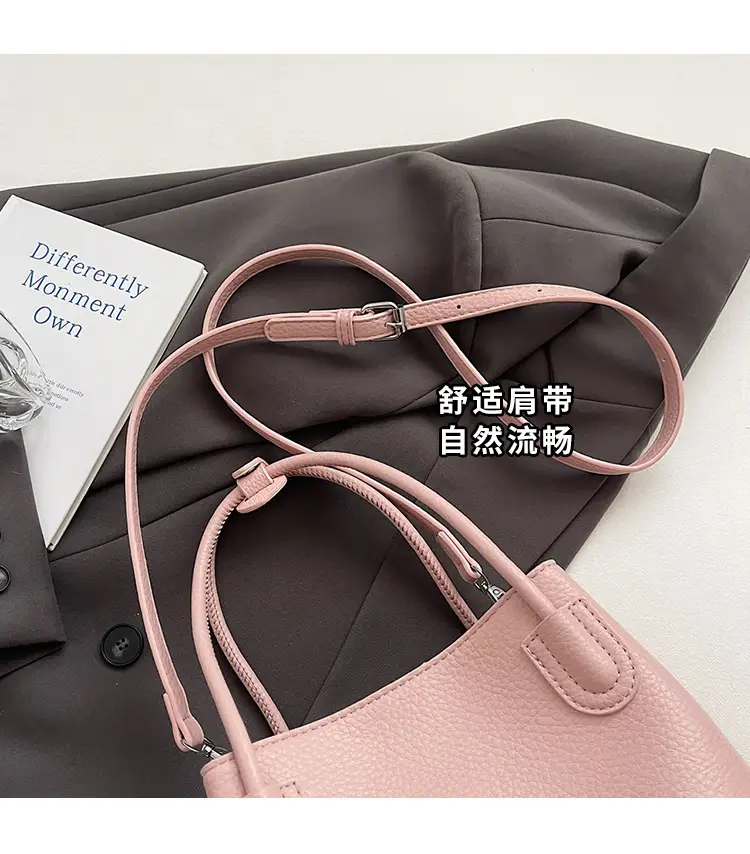 Women Crossbody Bag Black Leather Summer Commuter — feature 6