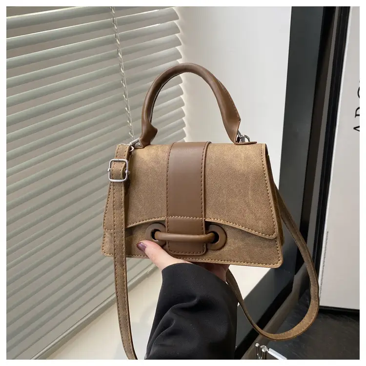 Women's Mini Handheld Bag with Leather Strap — feature 12