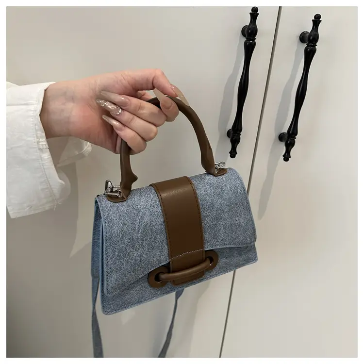 Women's Mini Handheld Bag with Leather Strap — feature 15