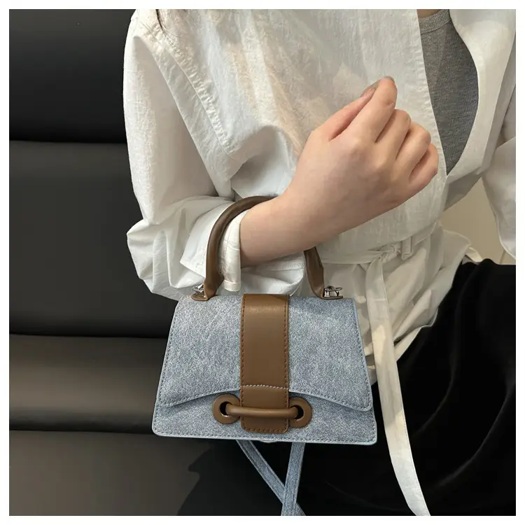 Women's Mini Handheld Bag with Leather Strap — feature 18