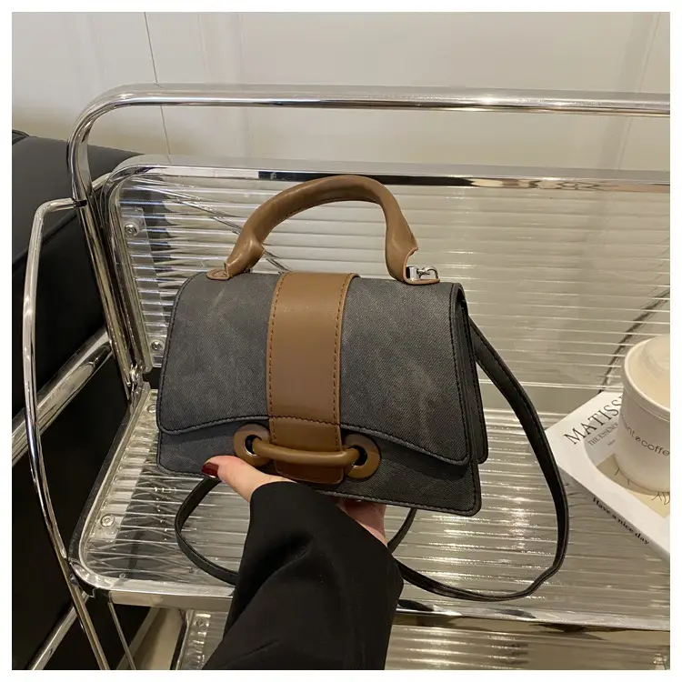 Women's Mini Handheld Bag with Leather Strap — feature 8