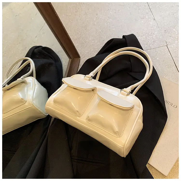 Women's Maroon Leather Commuter Handbag 2025 New Arrival — feature 20