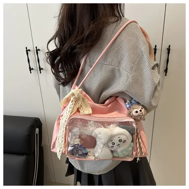 Cute Cartoon Transparent Shoulder Bag for Women — feature 11
