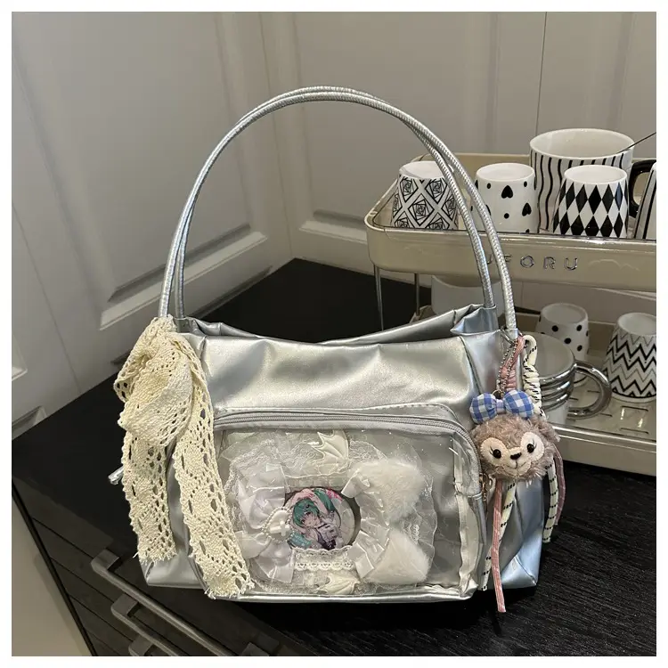 Cute Cartoon Transparent Shoulder Bag for Women — feature 23