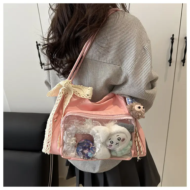 Cute Cartoon Transparent Shoulder Bag for Women — feature 7