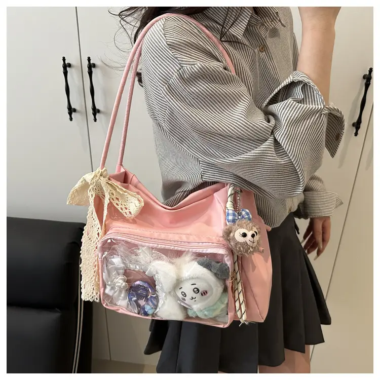 Cute Cartoon Transparent Shoulder Bag for Women — feature 9