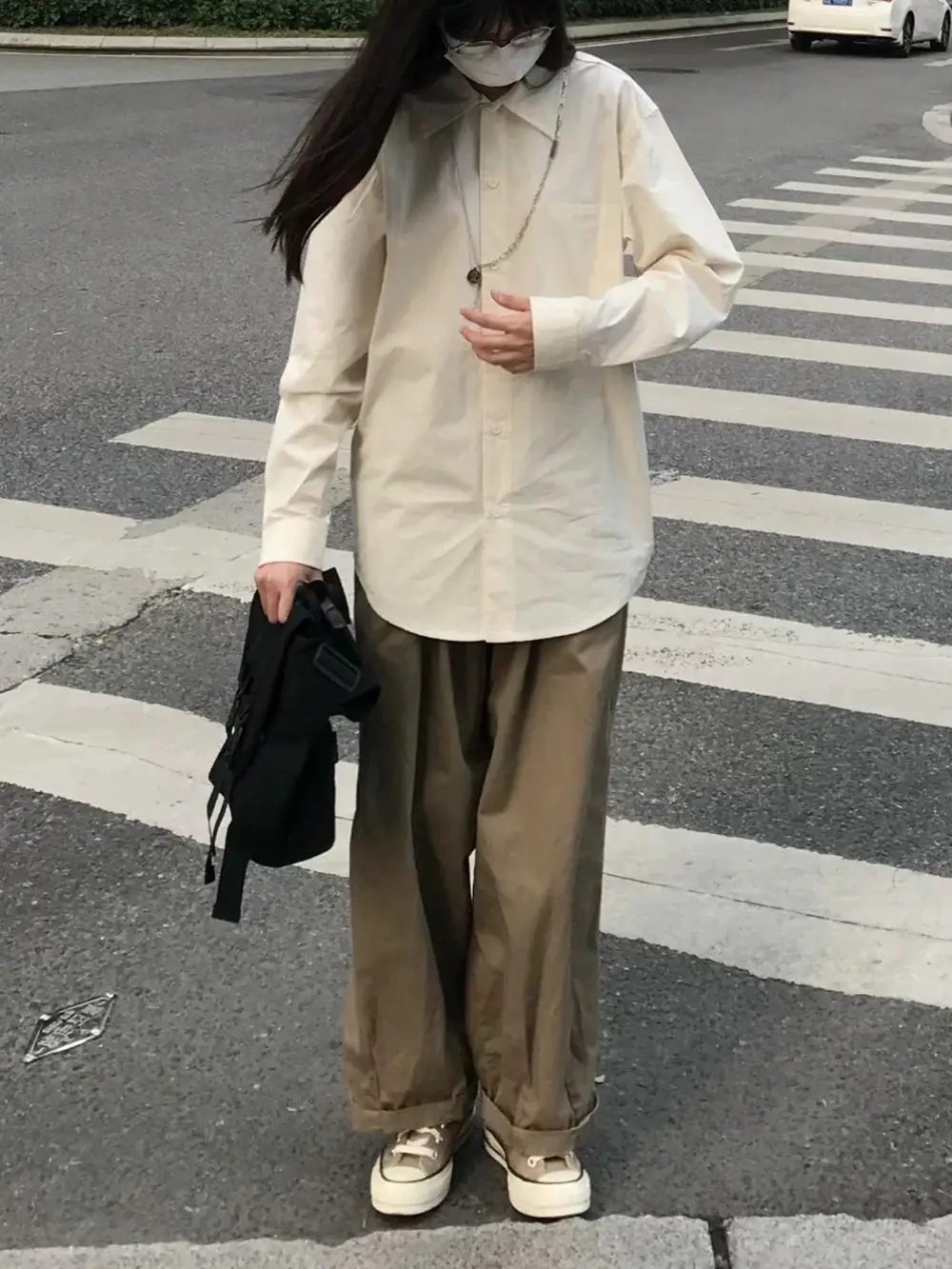 Korean high-end blue shirt jacket women's spring and summer loose long sleeve temperament lazy wind shirt wholesale — feature 15
