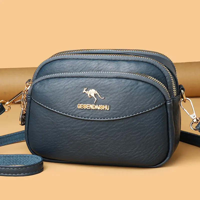 Black Korean Style Shoulder Crossbody Bag for Women