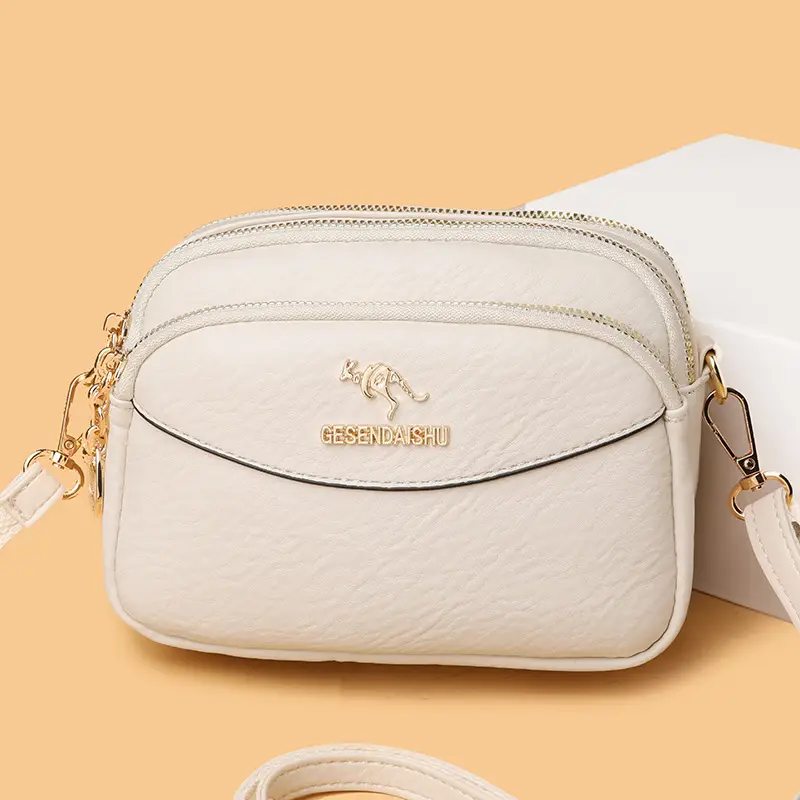 Black Korean Style Shoulder Crossbody Bag for Women