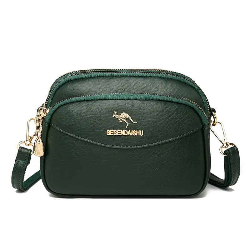 Black Korean Style Shoulder Crossbody Bag for Women