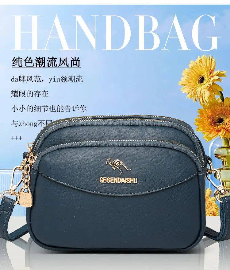 Black Korean Style Shoulder Crossbody Bag for Women — feature 1