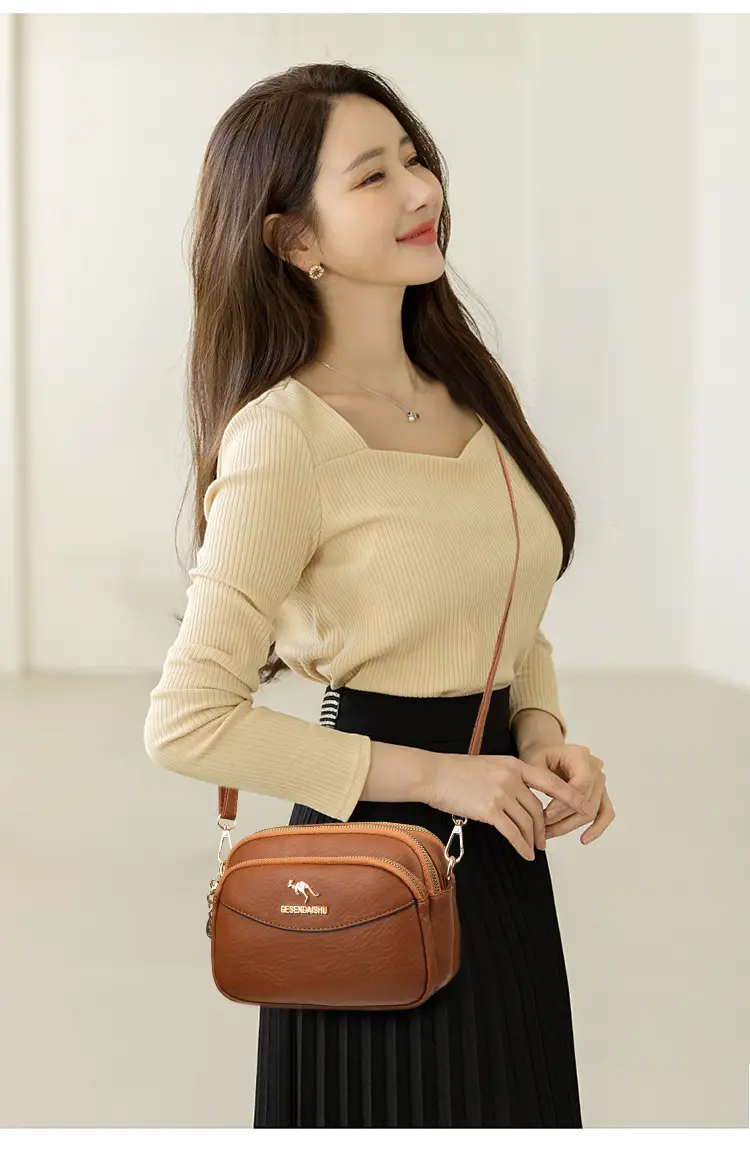 Black Korean Style Shoulder Crossbody Bag for Women — feature 10