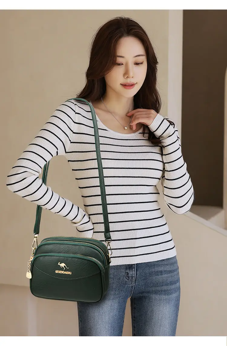 Black Korean Style Shoulder Crossbody Bag for Women — feature 11