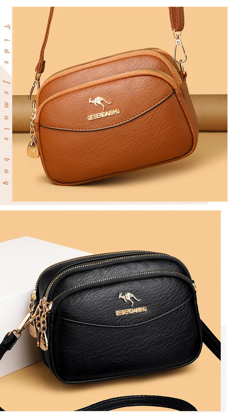 Black Korean Style Shoulder Crossbody Bag for Women — feature 7