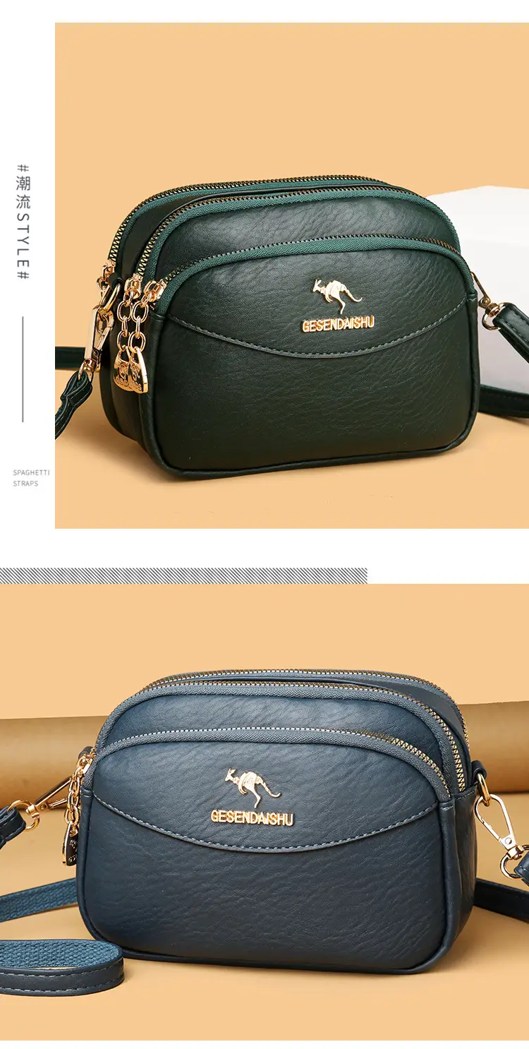 Black Korean Style Shoulder Crossbody Bag for Women — feature 9