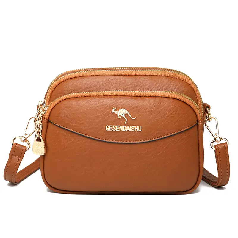 Black Korean Style Shoulder Crossbody Bag for Women