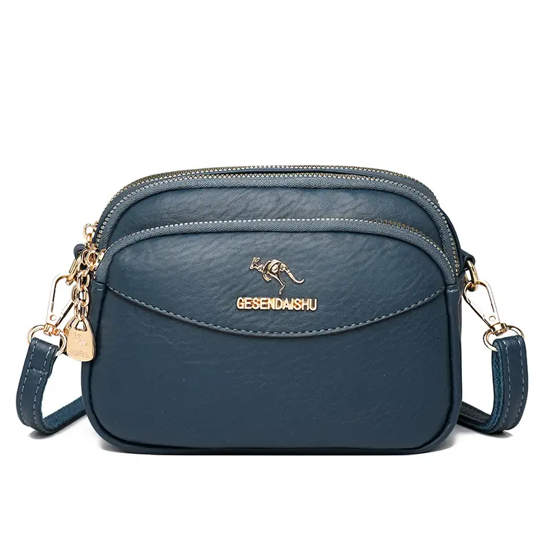 Black Korean Style Shoulder Crossbody Bag for Women
