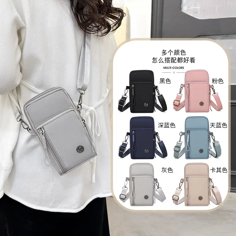 2025 Summer Cross Body Bag Women Pure Color Nylon - Image 8
